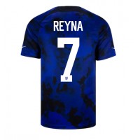 Echipament fotbal Statele Unite Giovanni Reyna #7 Tricou Deplasare Mondial 2022 maneca scurta
